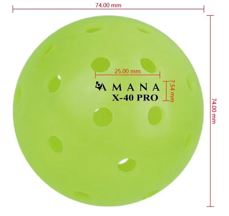 Pickleballs for indoor and outdoor play