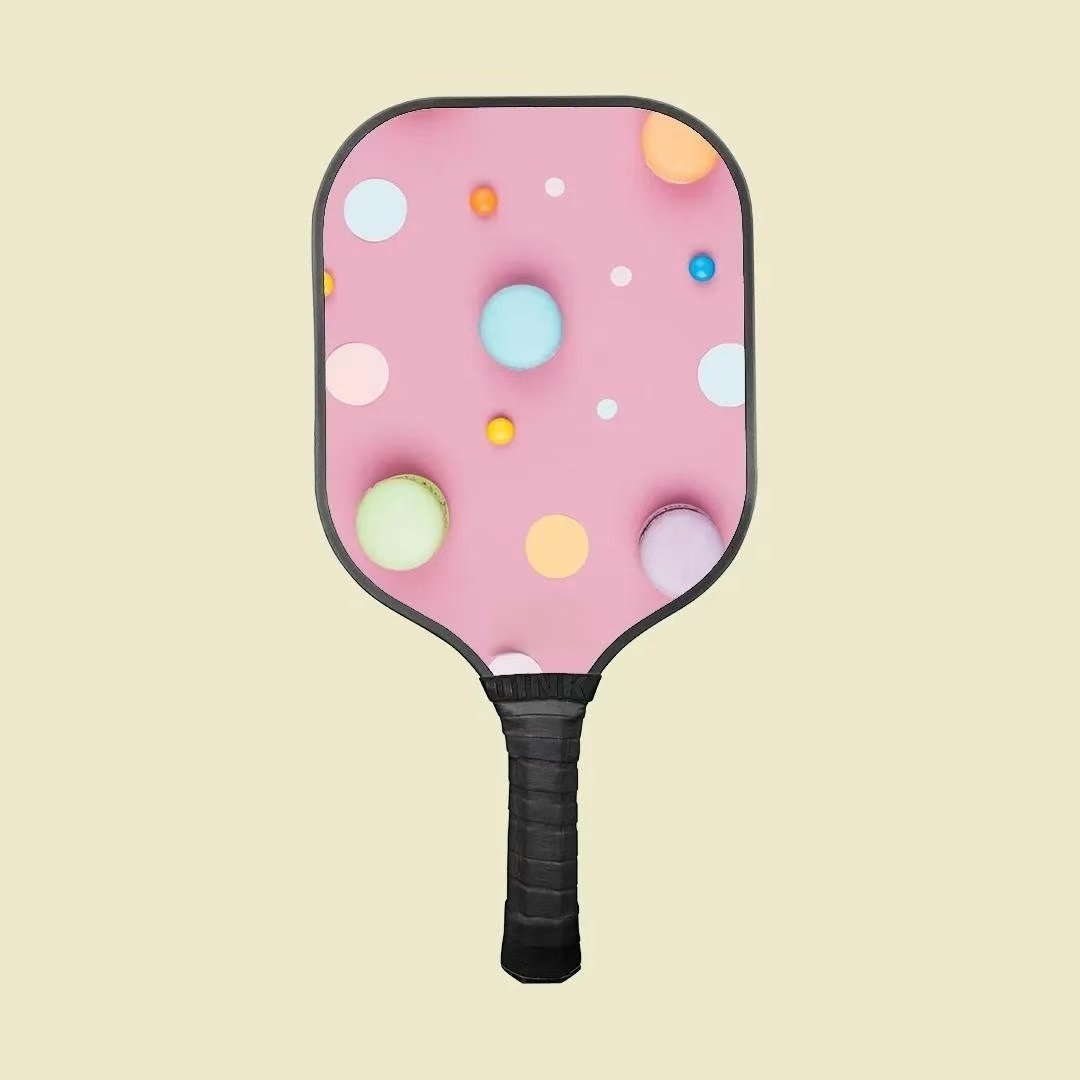 Pink custom pickleball paddle