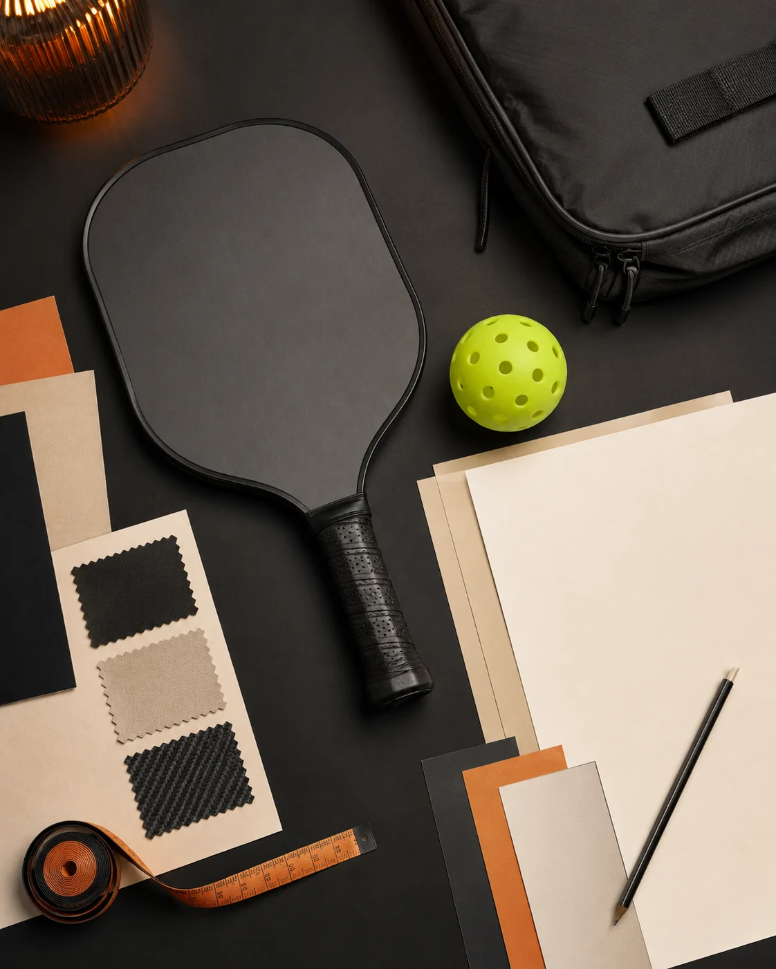 Pickleball project brief with product materials